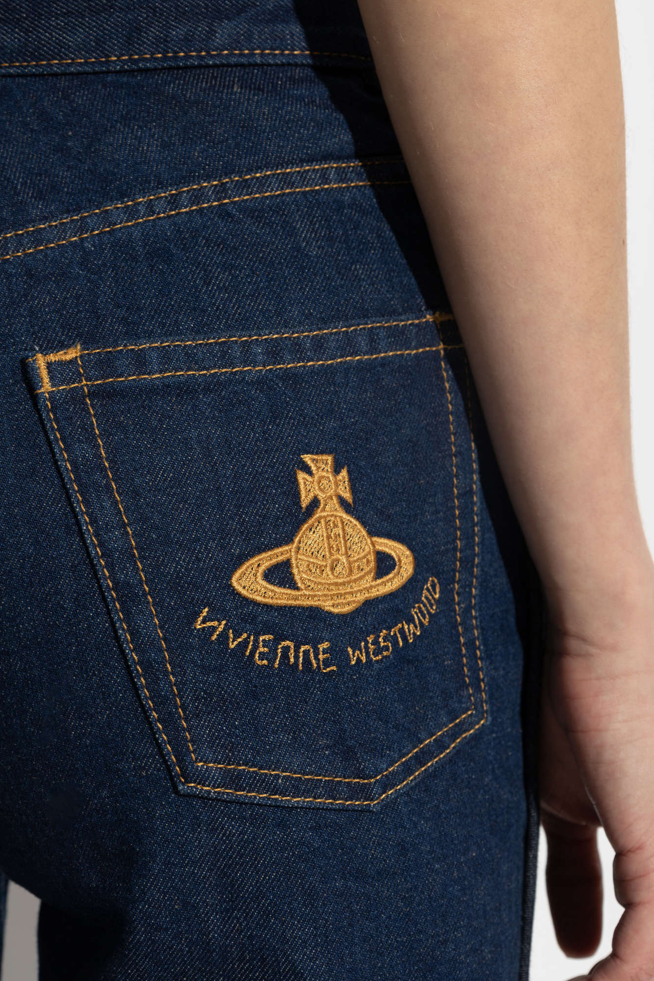 Navy blue Jeans with logo Vivienne Westwood - Vitkac AS